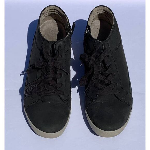 Dansko Onyx Lace Up Zip Nubuck Athletic Shoes Black 4713362300 Womens 38 US 7.5 - Picture 3 of 6